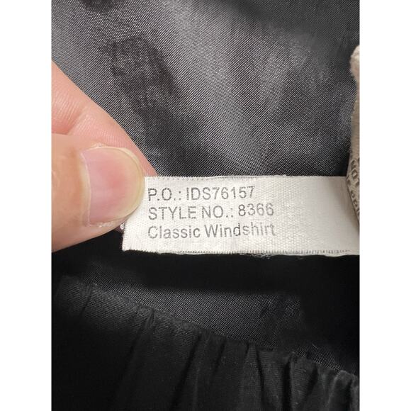 IBM Logo V Neck Pullover Windbreaker Golf Jacket Men Large Black Tech AI Nerd - Picture 10 of 11